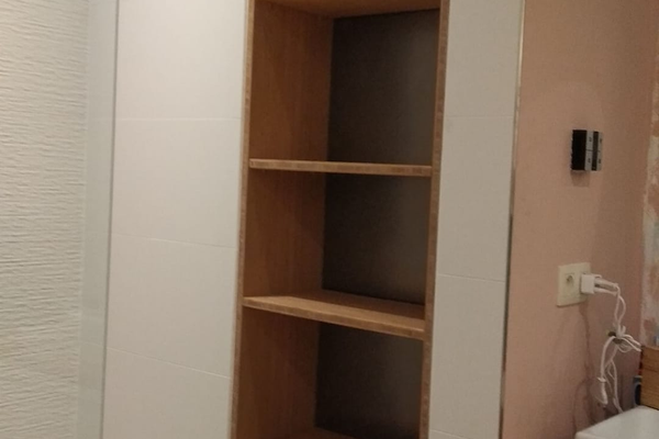 Ingebouwde kast in bamboe